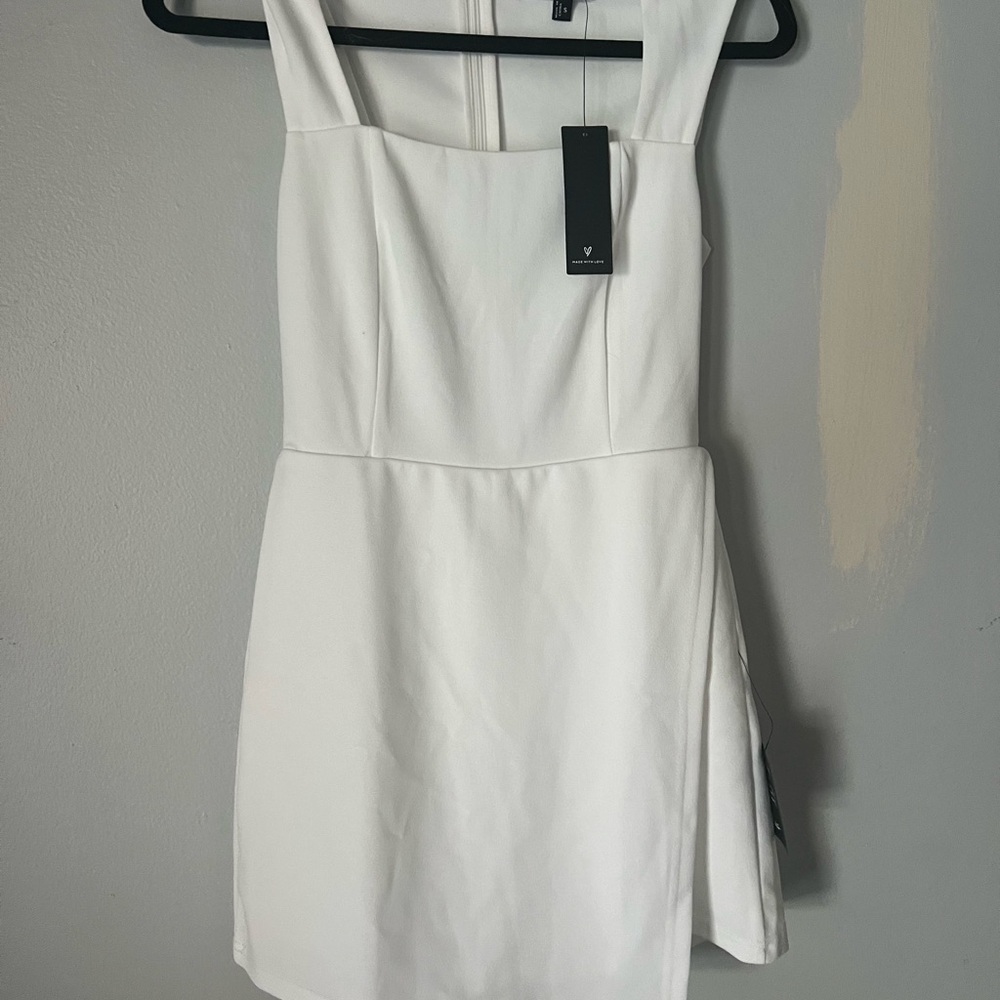 Lulu's Chic White Mini Dress